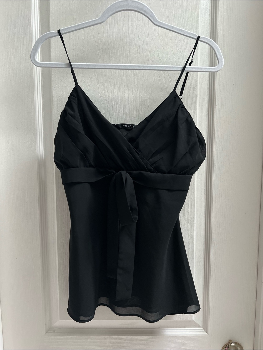 Mariposa Black Babydoll Top